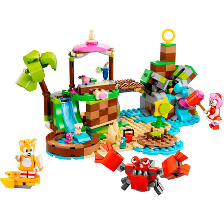 Lego Sonic the Hedgehog - Juguete de construcción en la isla del refugio de animales de Amy (76992)