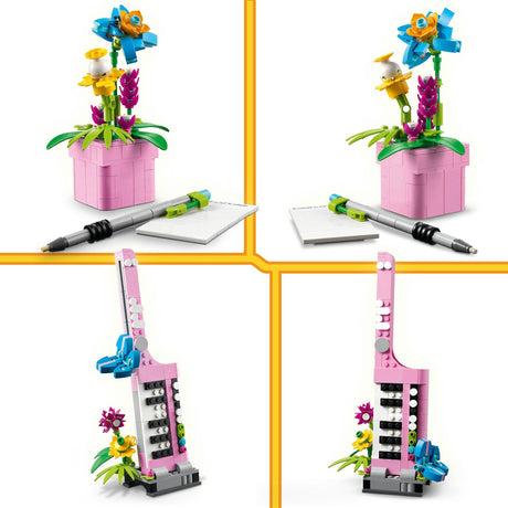 Máquina de escribir Lego Creator 3 en 1 con flores - 31169