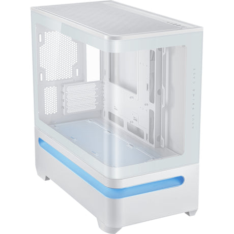 Carcasa Asus Prime Ap202 Midi Tower (Blanco | 2x USB-A | 1x USB-C | RGB | Vidrio templado)