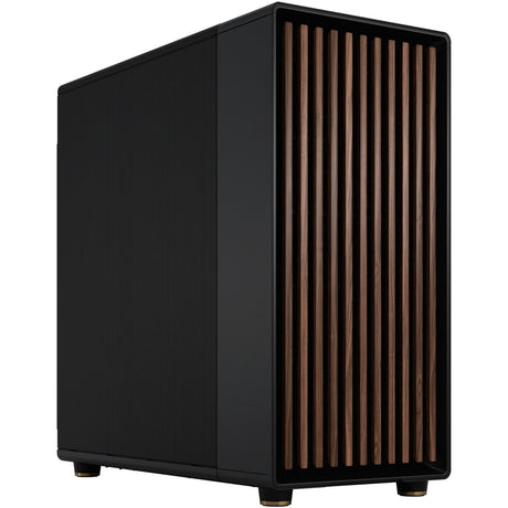 Carcasa de torre midi Fractal design north xl (color madera negra | 2x USB-A | 1x USB-C)
