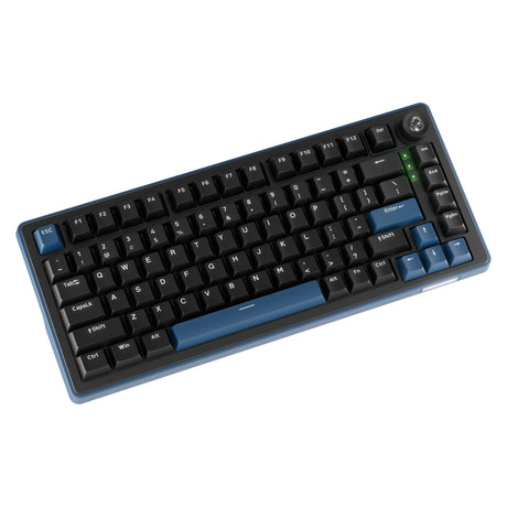 Teclado mecánico Ducky OK-M-75 RGB (negro, diseño EE. UU. (QWERTY), KTT lineal, 75 %, RGB, intercambio en caliente, PBT, 2,4 GHz | Bluetooth | USB-C)