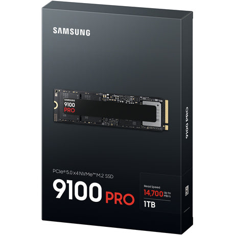 Samsung mz-vap1t0bw 9100 pro pcie® 5.0 nvme™ m.2 SSD - 1 TB, 1 TB, M.2, 14700 MB