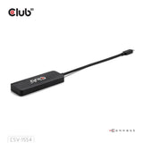 Adaptador Club 3D USB-C a Triple HDMI MST Hub 4K60Hz (negro)