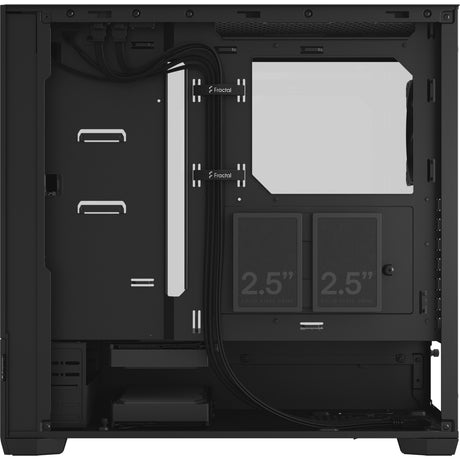 Carcasa de torre midi pop air con diseño fractal (negro | 2x USB-A | vidrio templado)