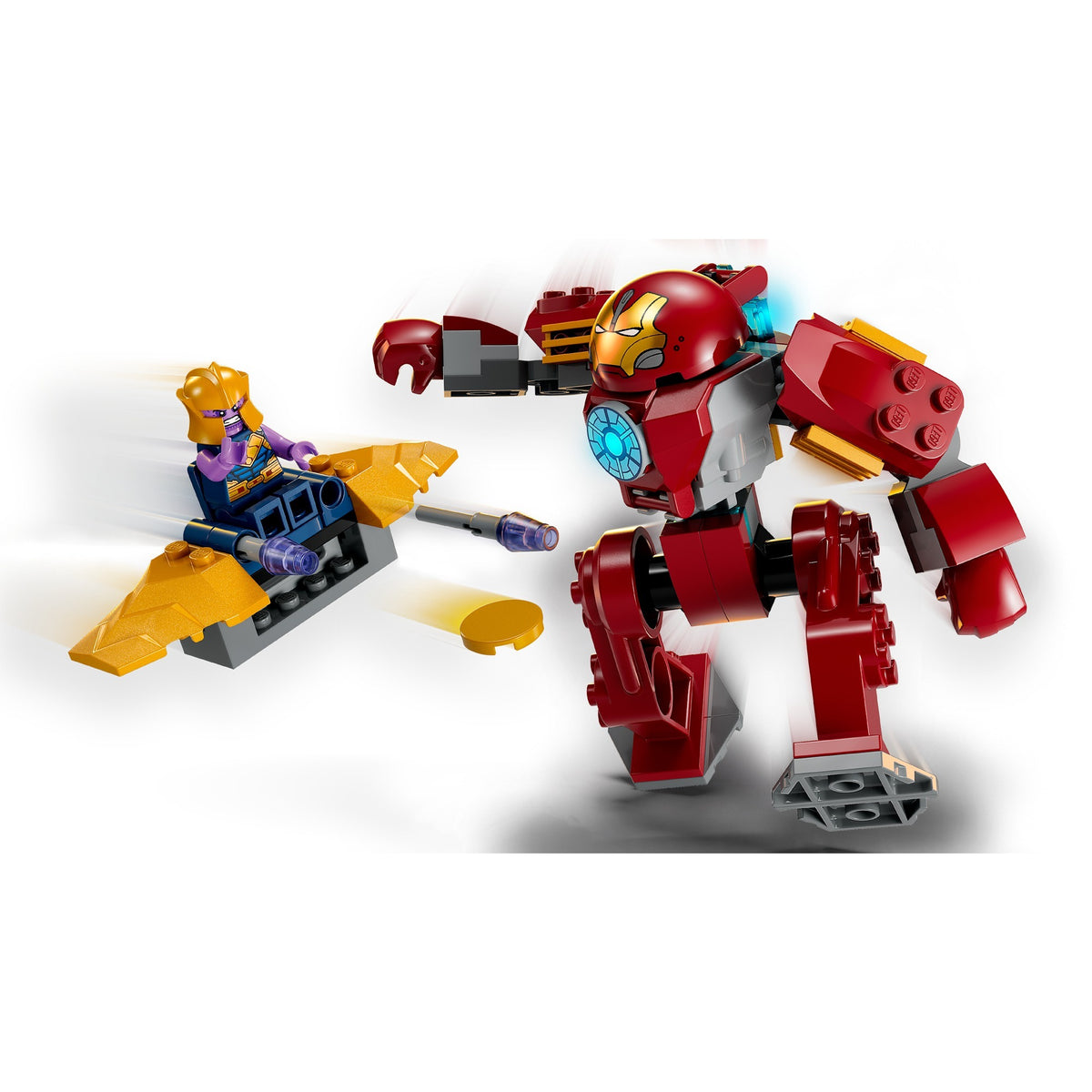 Lego marvel - juguetes de construcción iron man hulkbuster vs. thanos (76263)