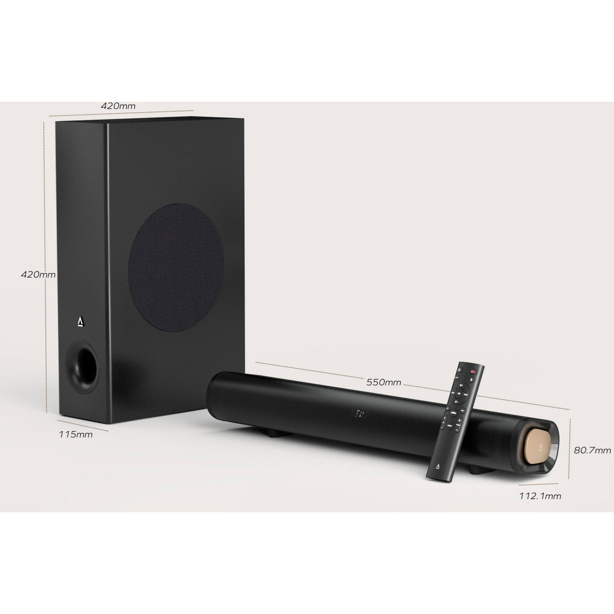 Barra de sonido Creative Stage Pro (negra, HDMI 2.0, Bluetooth, audio USB)