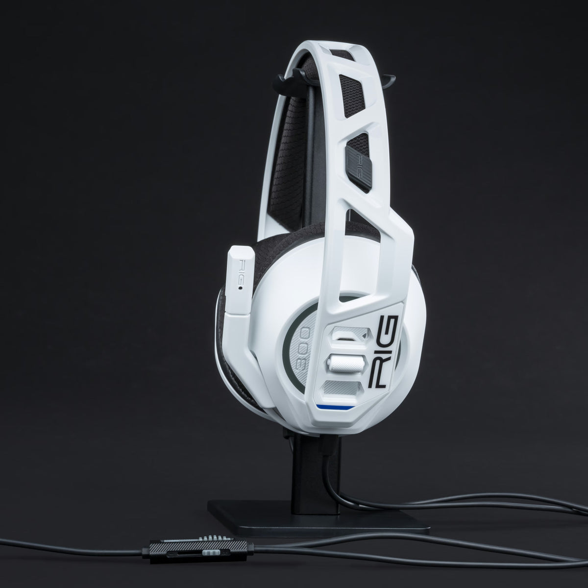 Auriculares supraaurales para juegos nacon rig 300 pro hs (blanco, playstation 4, playstation 5, xbox, nintendo switch, pc)