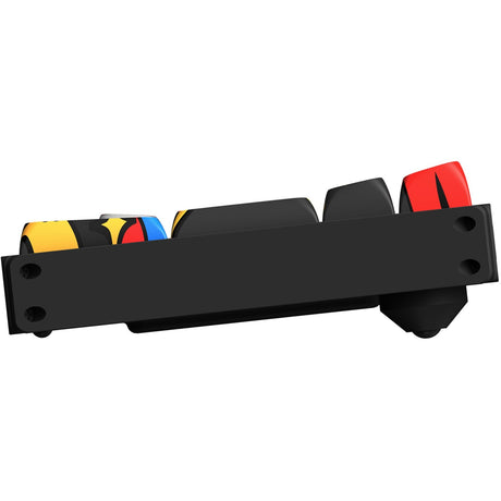 Teclado mecánico inalámbrico Iqunix f97 graffiti diary (negro, diseño estadounidense (qwerty), rojo cereza mx, 96%, leds rgb, intercambiable en caliente, pbt, 2,4 ghz | bluetooth 5.1 | usb-c)