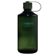 Botella de agua de boca estrecha Nalgene, botella de 1 litro (azul claro)