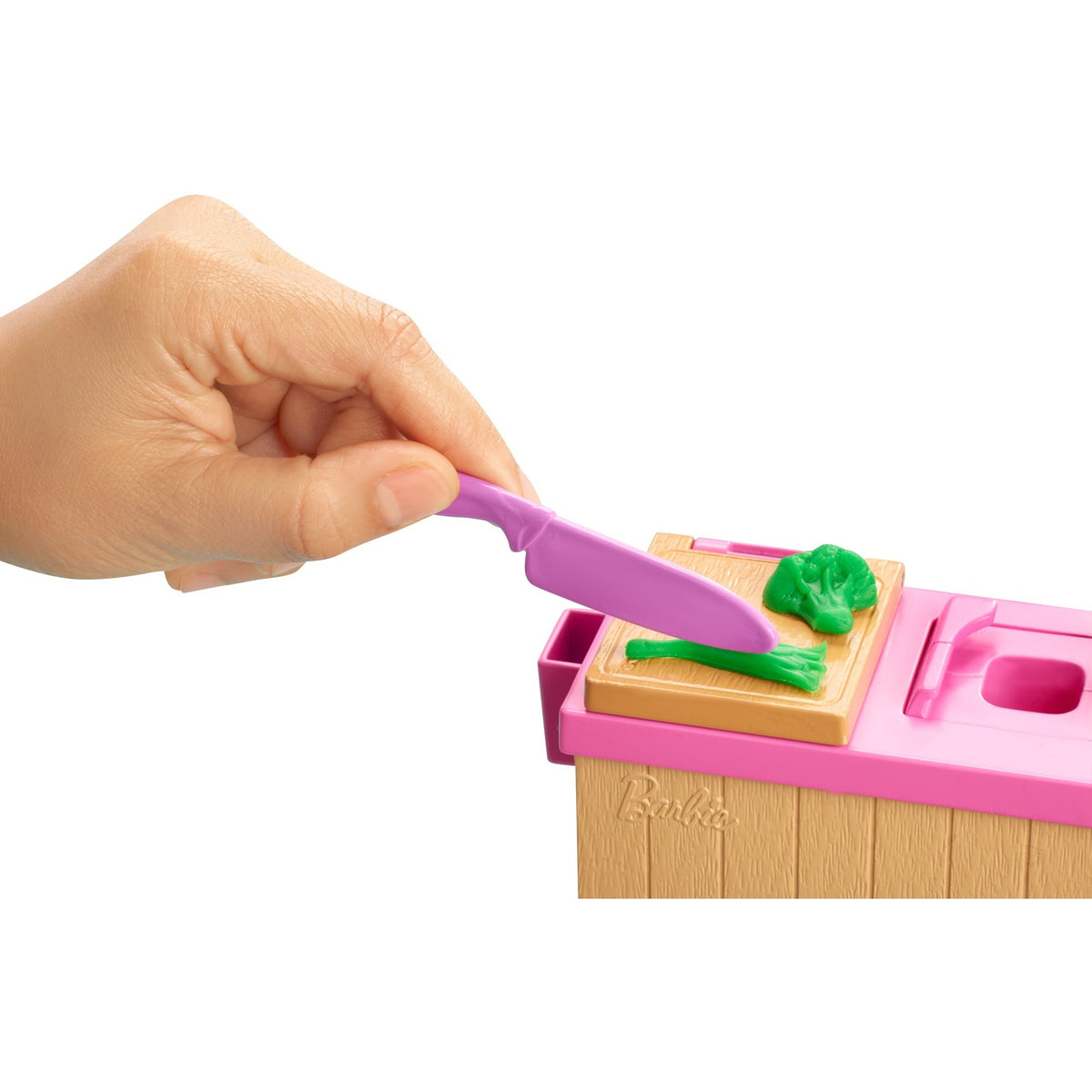 Barbie juego de barra de fideos y muñeca