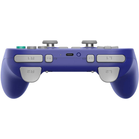 gamepad bluetooth 8bitdo pro 3 (blanco morado, switch 1 2, pc, android, usb bluetooth 2,4 ghz)