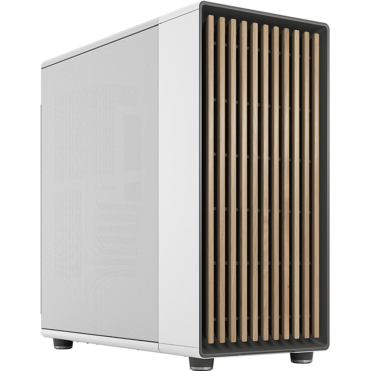 Carcasa de torre midi fractal design north xl (color madera blanca | 2x USB-A | 1x USB-C)
