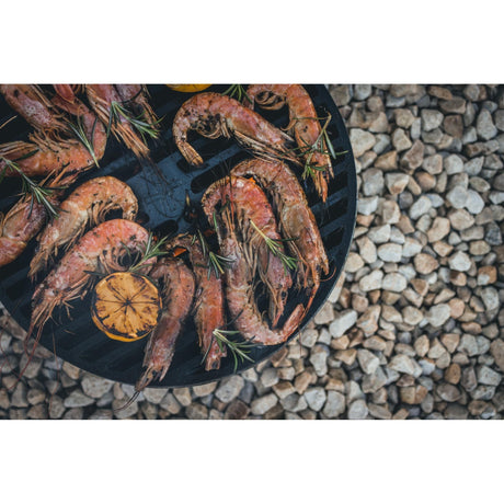 La parrilla de hierro fundido del molino de viento (negro, ø 31,5 cm)