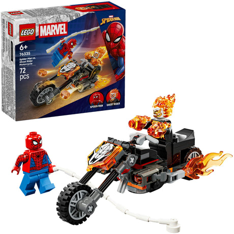 Lego super héroes 76335 marvel spider-man vs. moto jinete fantasma