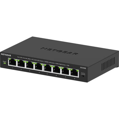 Conmutador Netgear Gigabit Ethernet Plus de 8 puertos (GS308EV4) (negro)