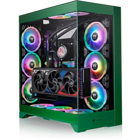 Carcasa Thermaltake CTE E660 MX Racing Green Midi Tower (verde | 2x USB-A | 1x USB-C | vidrio templado)