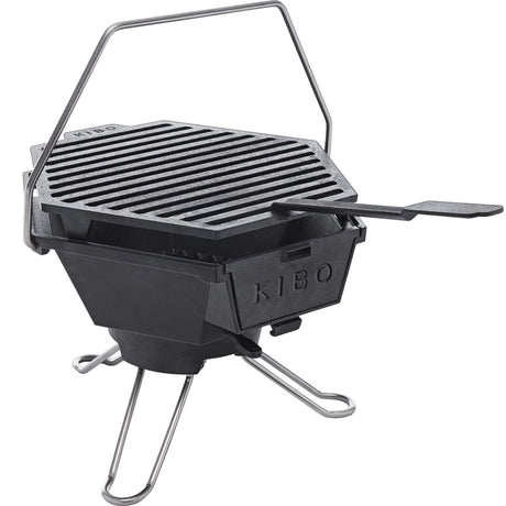 Barbacoa de Carbón The Windmill Kibo Grill Modelo 3.0 (Negro)