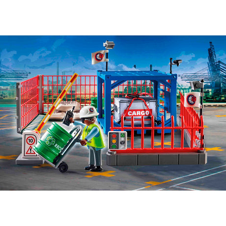 Playmobil city action - juguetes de construcción almacén de mercancías (70773)