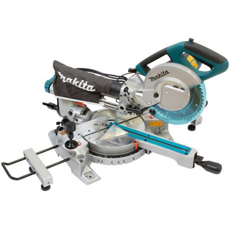 Sierra tronzadora radial Makita 230 v sierra tronzadora e ingletadora ls0815fln de 216 mm (azul plateado)