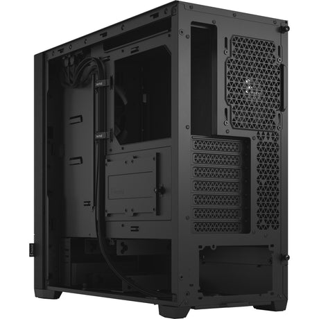 Carcasa de torre midi silenciosa pop de diseño fractal (negro | 2x USB-A)