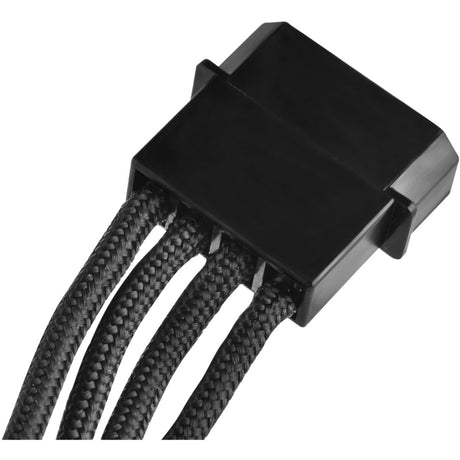 Adaptador Silverstone Molex de 4 pines > 4x sata de 15 pines (negro, pp07-btsb)