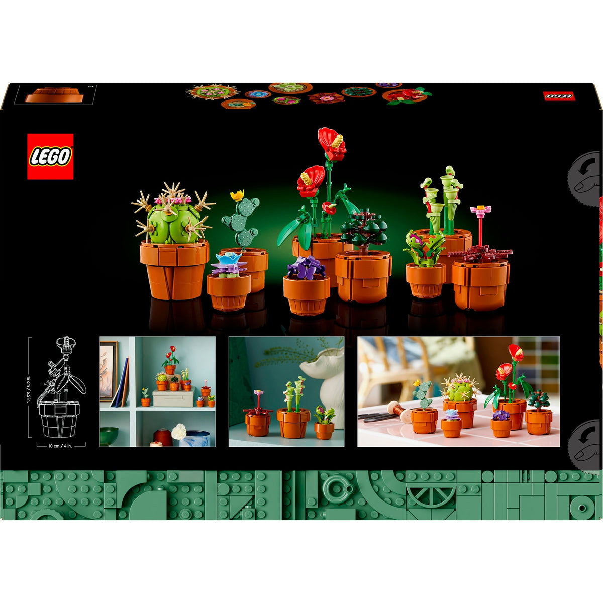 Lego iconos mini plantas - colección botánica - 10329
