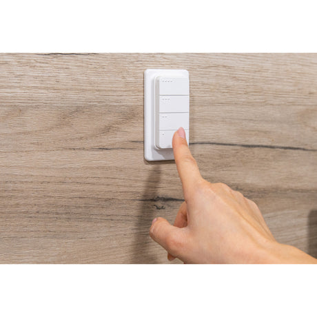 Shelly Blu RC Button 4 ZB Mando a distancia (Blanco, Bluetooth 5 (LE), ZigBee)