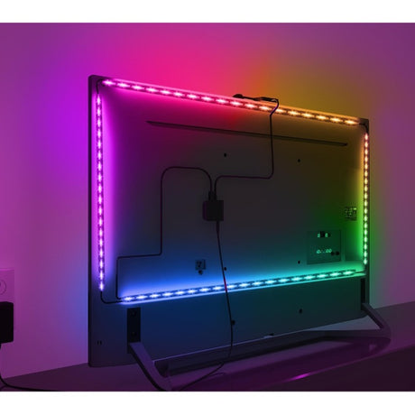 Iluminación ambiental con retroiluminación de TV Govee H6199 DreamView T1 (5 metros, RGBIC, WiFi, Bluetooth, para televisores de 75 a 85 pulgadas)