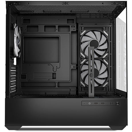 Carcasa mini torre Sharkoon mk6 rgb (negro | 2x usb-a | 1x usb-c | rgb | vidrio templado)