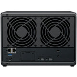 Synology diskstation ds1525+ nas (negro, 2x LAN, USB)