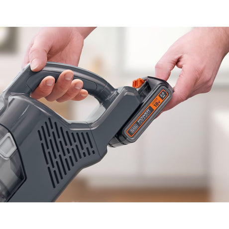 Aspirador stick 2 en 1 black+decker bhfea18d1-qw 18v 2.0ah con batería extraíble (batería 18v 2.0ah y cargador incluidos)