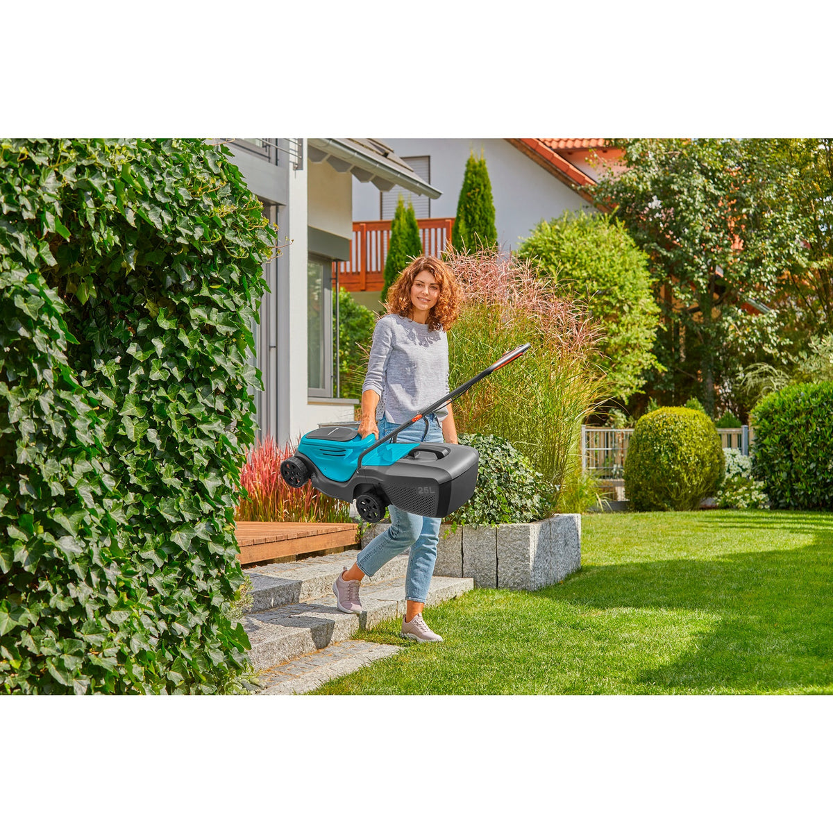 Cortacésped gardena powermax 30 18v p4a solo batería sin batería, sin cargador 18 v ancho de corte máx. 300 milímetros