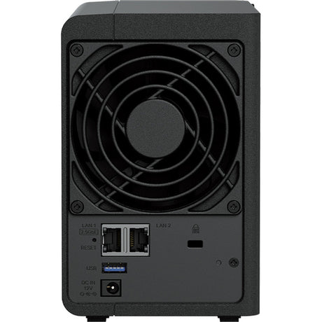 Synology diskstation ds225+ nas (negro, 1x LAN de 1GB, 1x LAN de 2,5GB, 2x USB 3.2 gen 1)