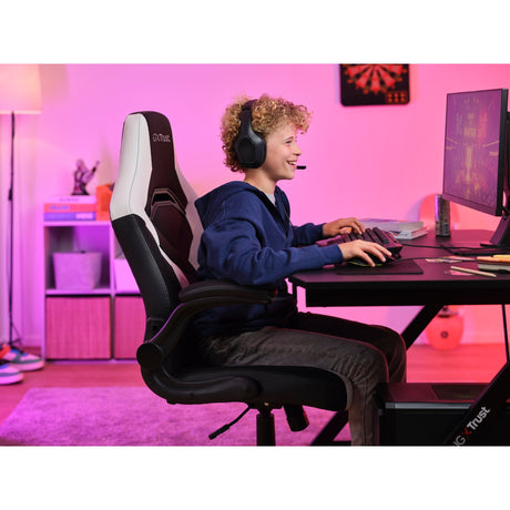 Silla gaming Trust GXT 703W Riye (blanco y negro)