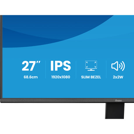 Monitor Iiyama prolite x2791hs-b1 27 (negro (mate), 120 Hz, HDMI, display port, audio)