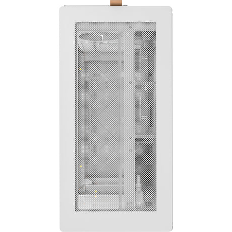 Carcasa midi torre Montech HS02 (blanca | 2x USB-A | 1x USB-C | RGB | vidrio templado)
