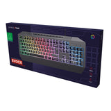 Trust GXT 836 EVOCX RGB teclado para juegos (negro, disposición US (QWERTY), membrana, 100%, RGB)