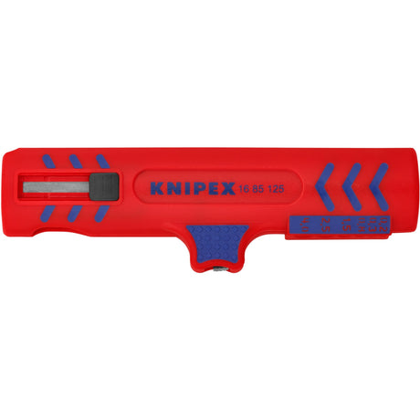 Knipex pelacables universal 1685125sb herramienta de desmontaje pelado de cables (rojo azul)
