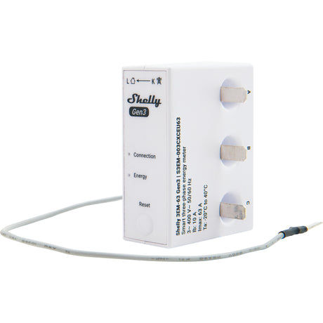 Dispositivo de medición Shelly 3em 63t gen3 (blanco)