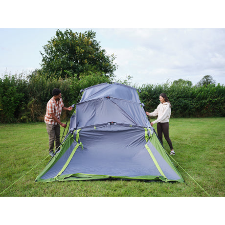 Tienda de campaña Coleman fastpitch victoria falls 4 blackout – tienda de campaña para 4 personas - montaje rápido gracias a fastpitch – tecnología de dormitorio blackout - verde