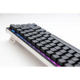 Teclado mecánico para juegos Ducky one 2 pro mini classic rgb (negro, diseño estadounidense (qwerty), rojo silencioso cherry mx, 60%, led rgb, pbt de doble disparo, mecánica quack)