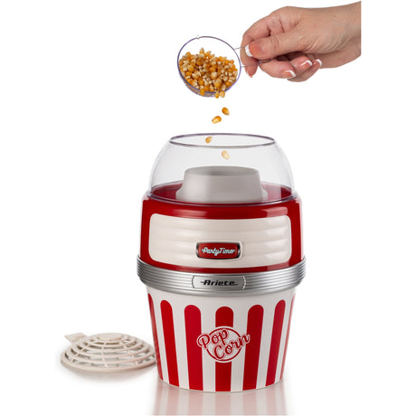 Ariete Party Time Pop Corn XL Machine 2957 00 máquina para hacer palomitas (rojo blanco)
