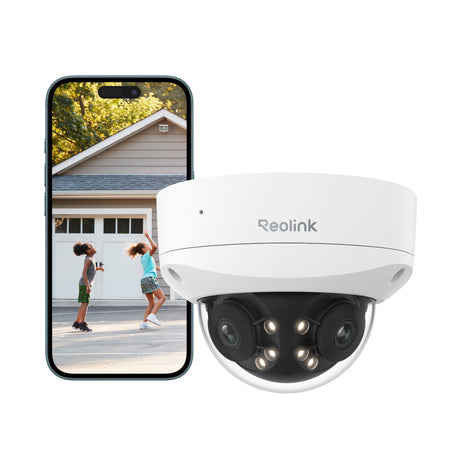 Cámara de seguridad reolink p737-a (blanca, 4k uhd, 8mp, poe)