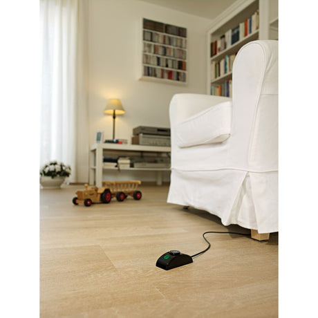 Brennerstuhl Primera-Tec Comfort Switch Plus regleta 19.500A con protección contra sobretensiones 7 contactos negro 2m H05VV-F 3G1.5 2 permanentes, 5 conmutables