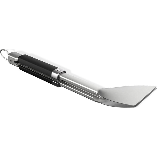 Weber Flat-Grip Flat Tongs Grill Cubiertos (acero inoxidable negro)