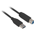 Sharkoon USB-A 3.0 > Cable USB-B (negro, 5 metros)