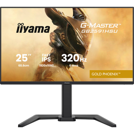 Iiyama G-Master Gold Phoenix GB2591HSU-B1 24.5 monitor gaming (negro (mate), 320 Hz, HDMI, DisplayPort, USB, audio)