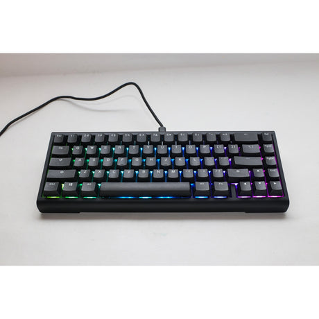 Ducky projectd tinker 65 con qmk a través de teclado mecánico rgb (negro, diseño estadounidense (qwerty), rojo cereza mx, 65%, leds rgb, pbt de doble disparo, intercambiable en caliente, montaje de junta)
