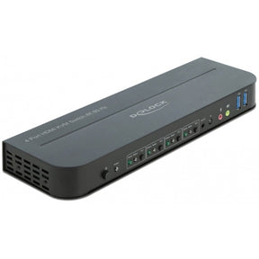 Delock Conmutador KVM HDMI 4K 60 Hz con USB y audio