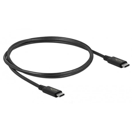 Delock Cable coaxial USB4 de 40 Gbps (negro, 0,8 metros)